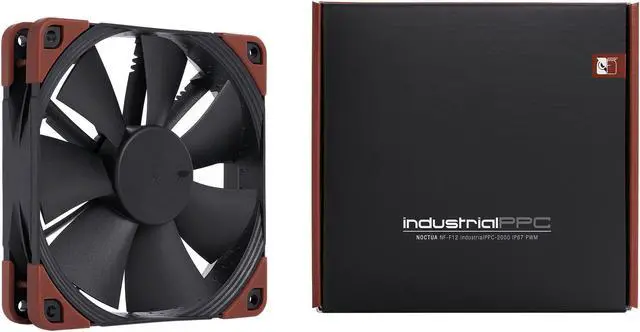 Alt view image 6 of 7 - Noctua NF-F12 iPPC-2000 IP67 PWM, Heavy Duty Cooling Fan, 4-Pin, 2000 RPM (120mm, Black)