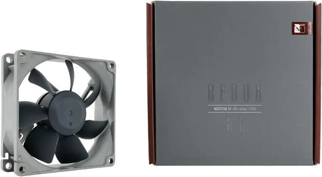 Alt view image 3 of 4 - Noctua NF-R8 redux-1200, Ultra Quiet Silent Fan, 3-Pin, 1200 RPM (80mm, Grey)