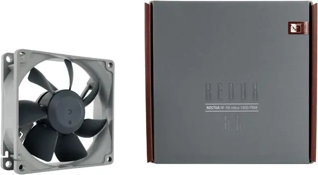 Alt view image 3 of 4 - Noctua NF-R8 redux-1800 PWM, High Performance Cooling Fan, 4-Pin, 1800 RPM (80mm, Grey)