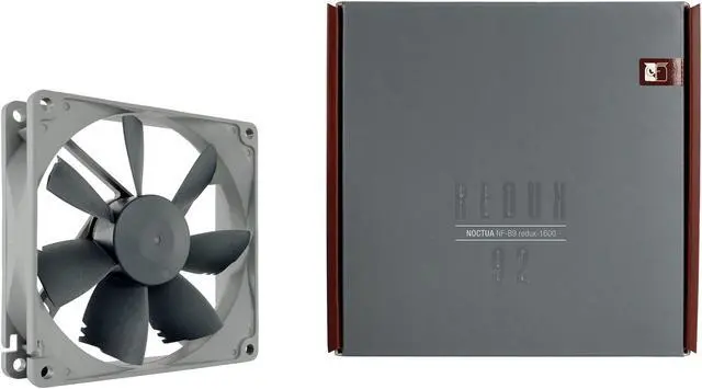 Alt view image 3 of 4 - Noctua NF-B9 redux-1600, High Performance Cooling Fan, 3-Pin, 1600 RPM (92mm, Grey)