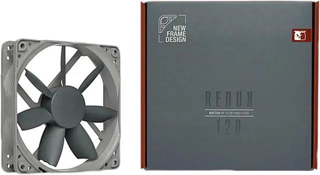 Alt view image 4 of 7 - Noctua NF-S12B redux-1200, High Performance Cooling Fan, 3-Pin, 1200 RPM (120mm, Grey)