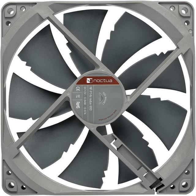 Alt view image 4 of 7 - Noctua NF-P14s redux-900, Ultra Quiet Silent Fan, 3-Pin, 900 RPM (140mm, Grey)