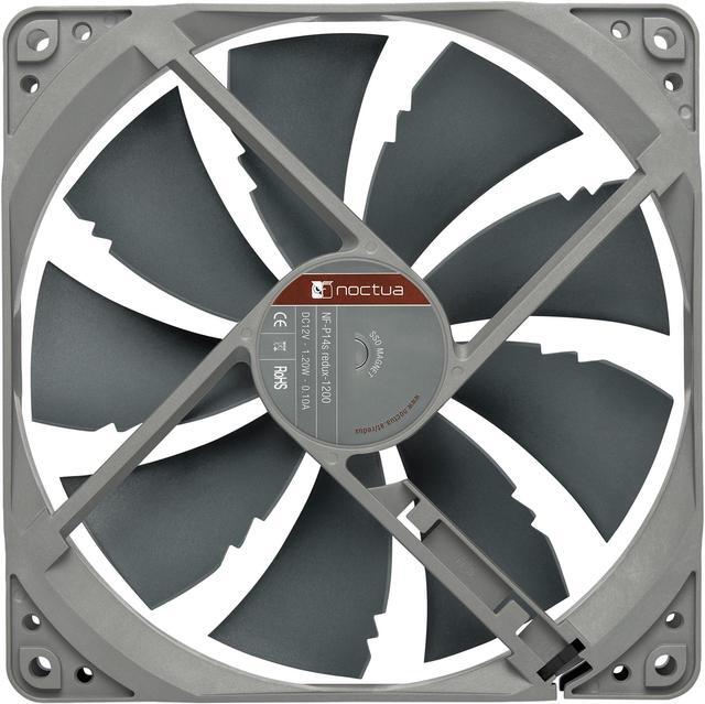 Alt view image 3 of 7 - Noctua NF-P14s redux-1200, Quiet Fan, 3-Pin, 1200 RPM (140mm, Grey)
