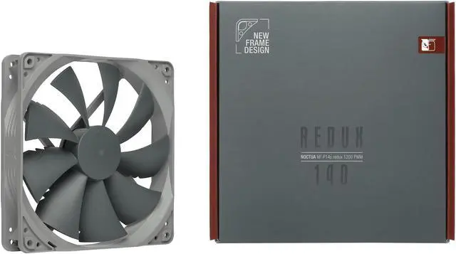 Alt view image 4 of 7 - Noctua NF-P14s redux-1200 PWM, Quiet Fan, 4-Pin, 1200 RPM (140mm, Grey)
