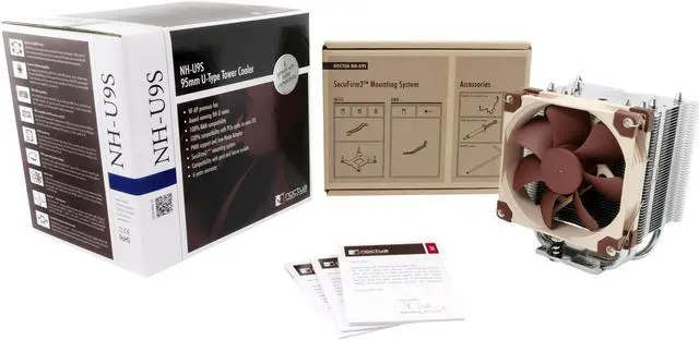 Alt view image 4 of 5 - Noctua NH-U9S, Premium CPU Cooler with NF-A9 92mm Fan (Brown)