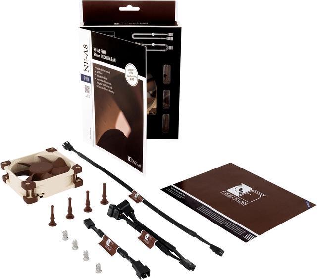 Alt view image 5 of 7 - Noctua NF-A8 PWM, Premium Quiet Fan, 4-Pin (80mm, Brown)