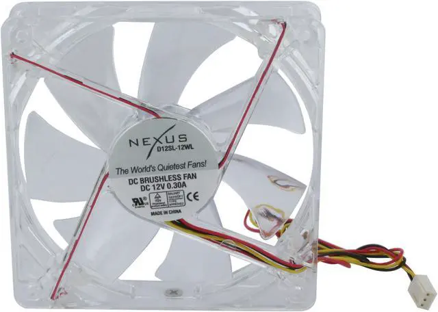 Alt view image 3 of 10 - Nexus LED D12SL-12WL White LED Case cooler