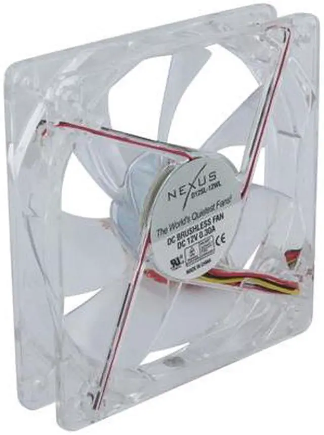 Alt view image 9 of 10 - Nexus LED D12SL-12WL White LED Case cooler
