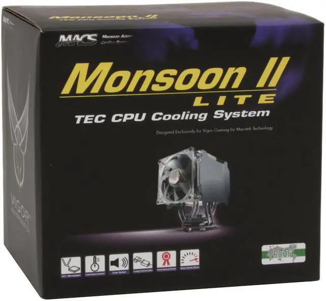 Alt view image 7 of 7 - VIGOR GAMING CLT-M2LI 92mm TEC CPU Cooling System (MACS) for Intel