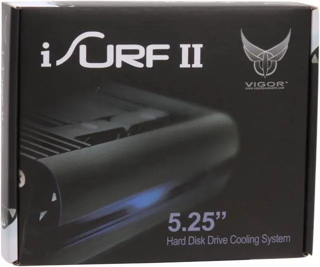 Alt view image 7 of 7 - VIGOR iSURF II HCC-S2BL Aluminum HDD Cooler