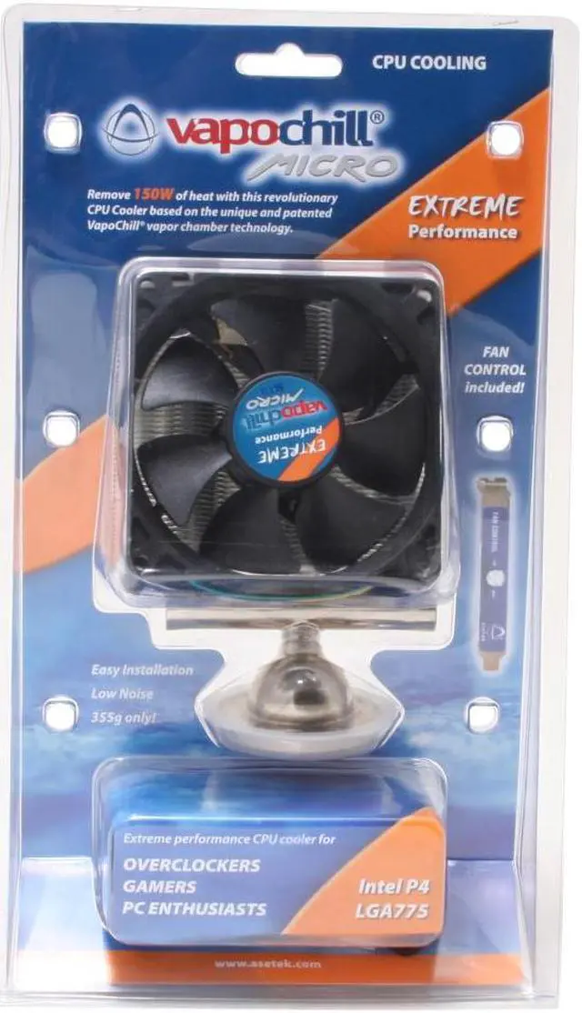 Main image of vapochill MICRO 06-L-0014 92mm Sleeve CPU Cooler