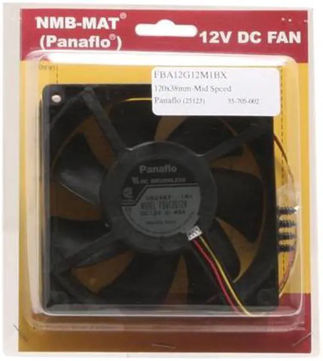 Alt view image 2 of 2 - Rexus NMB-MAT (Panaflo) 120mm Case Fan