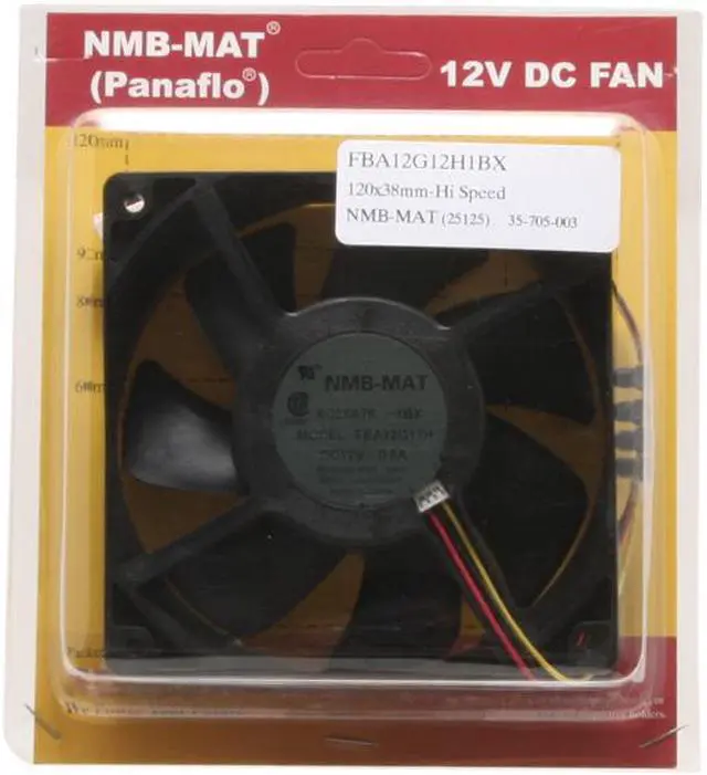 Alt view image 2 of 2 - Rexus NMB-MAT (Panaflo) 120mm Case Fan