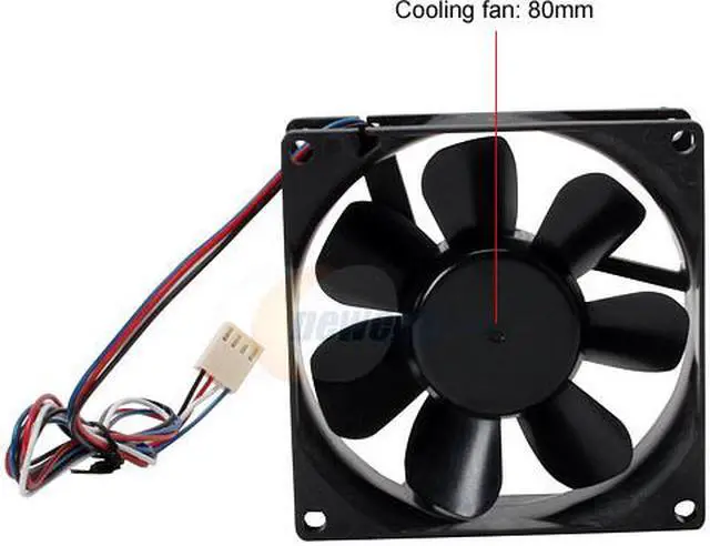 Alt view image 2 of 4 - Rexflo DF128025BH-PWMG 80mm Case Fan