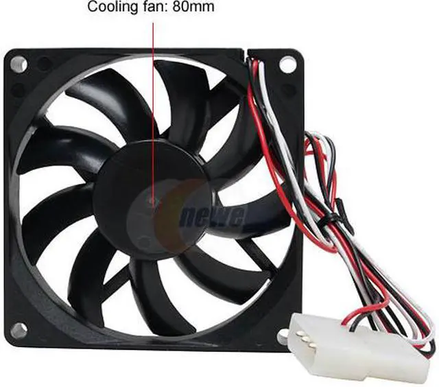 Alt view image 3 of 6 - Rexus TopMotor DF128015PH 80mm Case cooler