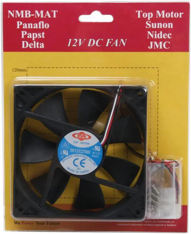 Alt view image 6 of 6 - Rexus TopMotor DF121225BH Case cooler