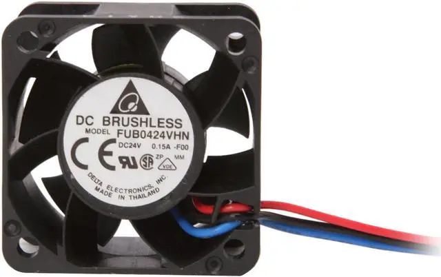 Alt view image 3 of 7 - Delta FUB0424VHN 40mm 24v Case Fan