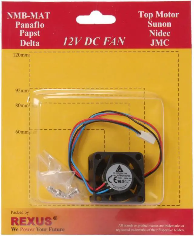 Alt view image 7 of 7 - Delta AFB0405HD 40mm 5v Case Fan
