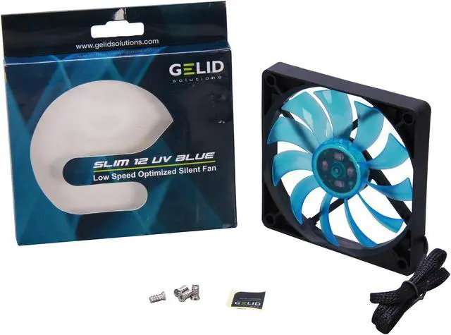 Alt view image 5 of 5 - GELID Solutions Slim 12 UV BLUE Case Fan