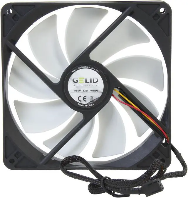 Alt view image 4 of 5 - Rexus Gelid Silent14 FN-SX14-10 140mm Case Fan