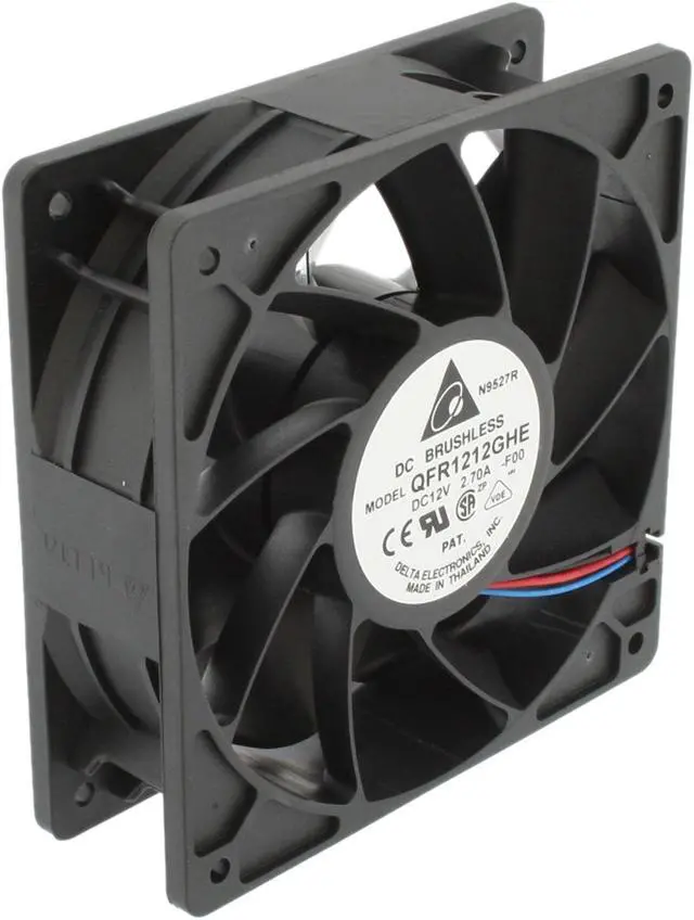 Alt view image 6 of 8 - Delta QFR1212GHE-F00 Case cooler