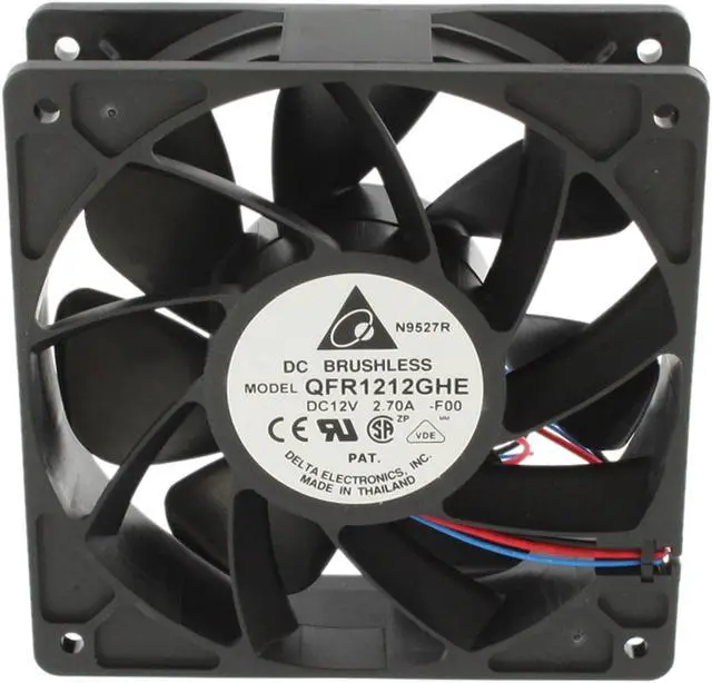 Alt view image 7 of 8 - Delta QFR1212GHE-F00 Case cooler