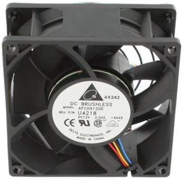 Alt view image 4 of 4 - Delta AFC0912DE-PWM 92 x 92 x 38mm Non-LED LED Case cooler