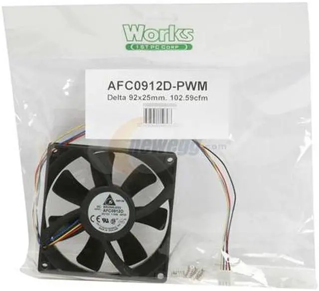 Alt view image 9 of 9 - Delta AFC0912D-PWM 92mm Case Cooler