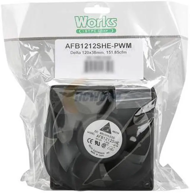 Alt view image 5 of 5 - 1ST PC CORP. AFB1212SHE-PWM Case Fan