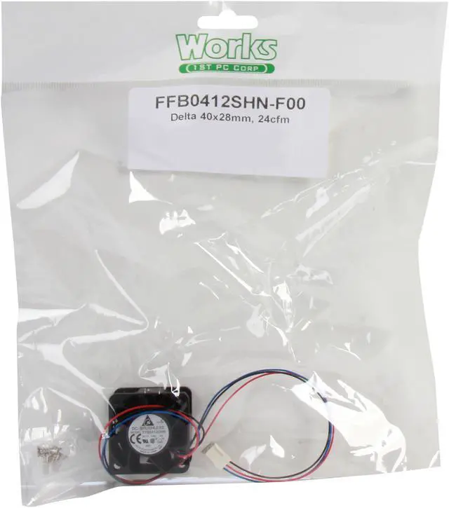 Alt view image 6 of 6 - Delta Electronics FFB0412SHN-F00 40mm Case Fan