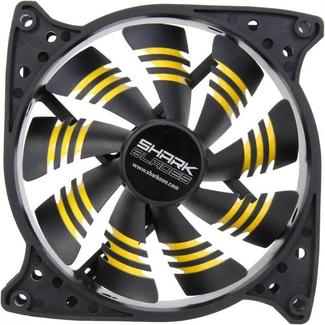 Alt view image 2 of 5 - Sharkoon 000SKBY Shark Blade 120mm Cooling Case Fan – Yellow