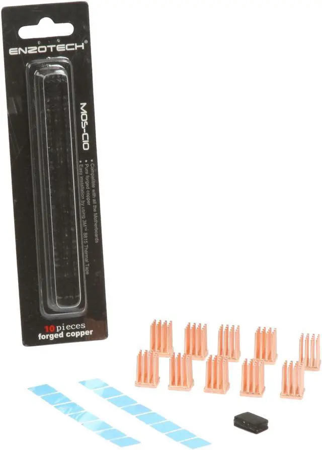 Alt view image 3 of 3 - Enzotech MOS-C10 C1100 Forged Copper Heatsinks only