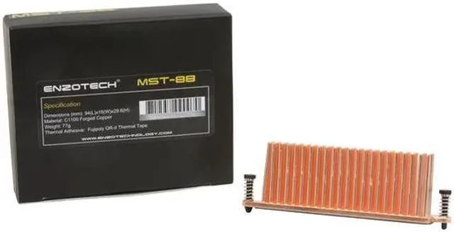 Alt view image 4 of 4 - Enzotech MST-88 C1100 Forged Copper Heatsinks only