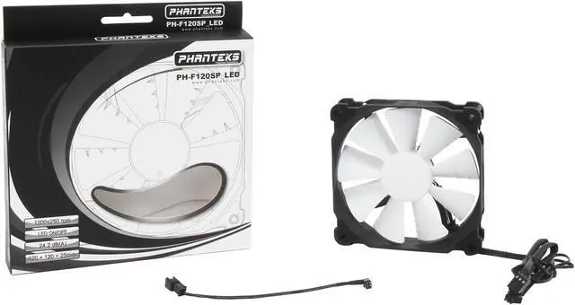 Alt view image 6 of 6 - Phanteks PH-F120SP_BLED Blue LED Case Fan