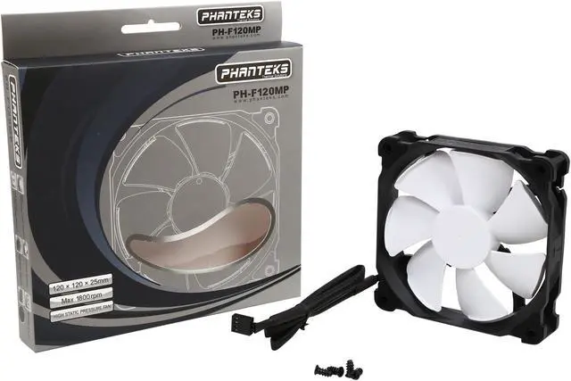 Alt view image 5 of 5 - Phanteks PH-F120MP 120 mm PWM, High Static Pressure Radiator Fan