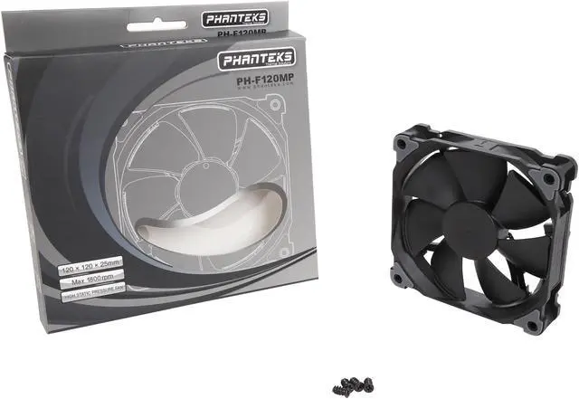 Alt view image 5 of 5 - Phanteks PH-F120MP 120mm PWM High Static Pressure Radiator Fan