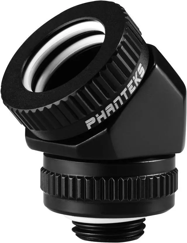 Main image of Phanteks Glacier Series Fittings PH-RA45_BK16 16MM Hard Tube Rotary Fitting 45 - Satin Black