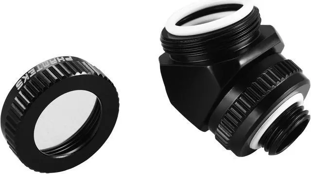 Alt view image 4 of 4 - Phanteks Glacier Series Fittings PH-RA45_BK16 16MM Hard Tube Rotary Fitting 45 - Satin Black