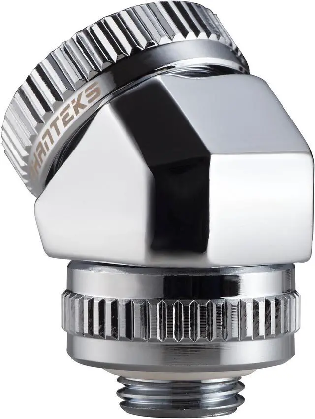 Alt view image 3 of 4 - Phanteks Glacier Series Fittings PH-RA45_CR16 16MM Hard Tube Rotary Fitting 45 - Mirror Chrome