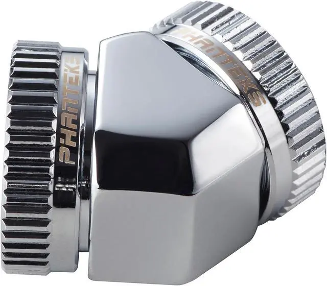 Alt view image 2 of 4 - Phanteks Glacier Series Fittings PH-A45_CR_16 16MM Hard Tube Adapter 45
