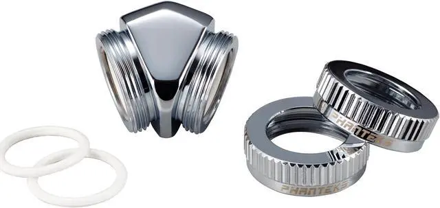 Alt view image 4 of 4 - Phanteks Glacier Series Fittings PH-A45_CR_16 16MM Hard Tube Adapter 45
