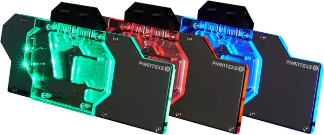 Alt view image 6 of 6 - Phanteks PH-GB2080FE for RTX 2080 Founder Edition, Nickel-Plated Copper Base, Aluminum Cover, Acrylic cover, RGB Lighting, Full Water Block, Satin Black Edition.