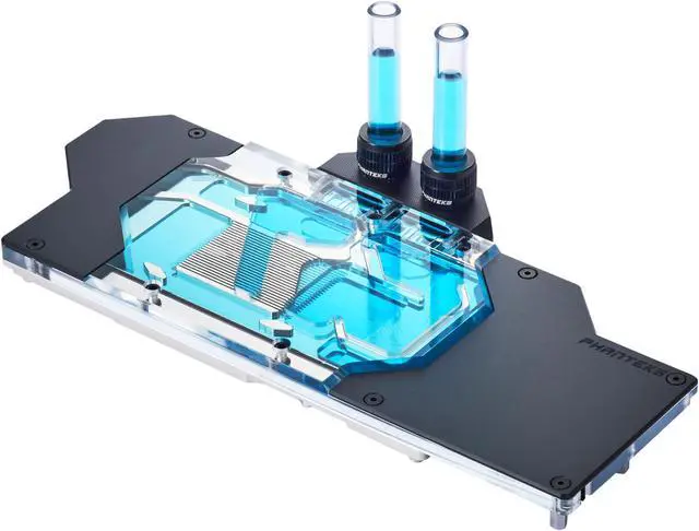 Alt view image 4 of 6 - Phanteks PH-GB2080TiFE for RTX 2080 Ti and 2080 Founders Edition, Nickel-Plated Copper Base, Aluminum Cover, Acrylic cover, Digital RGB Lighting, Full Water Block, Satin Black Edition.