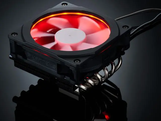 Alt view image 3 of 9 - Phanteks PH-TC12LS_RGB 120mm UFB (Updraft Floating Balance) Bearing CPU Cooler with RGB Halos