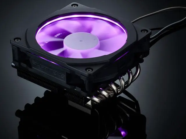 Alt view image 6 of 9 - Phanteks PH-TC12LS_RGB 120mm UFB (Updraft Floating Balance) Bearing CPU Cooler with RGB Halos