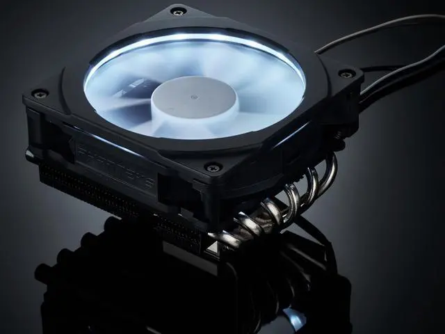 Alt view image 7 of 9 - Phanteks PH-TC12LS_RGB 120mm UFB (Updraft Floating Balance) Bearing CPU Cooler with RGB Halos
