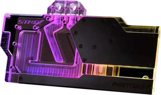 Alt view image 6 of 15 - Phanteks Glacier RTX 2080Ti ASUS Strix Edition GPU Block - Black (PH-GB2080TiAS_BK01)