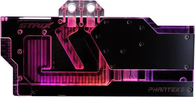 Alt view image 7 of 15 - Phanteks Glacier RTX 2080Ti ASUS Strix Edition GPU Block - Black (PH-GB2080TiAS_BK01)