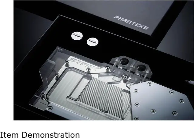 Alt view image 14 of 15 - Phanteks Glacier RTX 2080Ti ASUS Strix Edition GPU Block - Black (PH-GB2080TiAS_BK01)