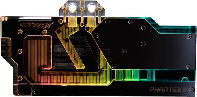 Alt view image 4 of 15 - Phanteks Glacier RTX 2080Ti ASUS Strix Edition GPU Block - Black (PH-GB2080TiAS_BK01)
